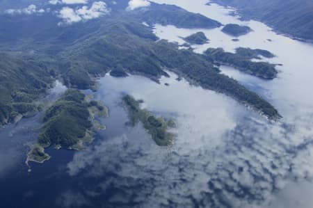 Aerial Image of LAKE GORDON, TASMANIA.