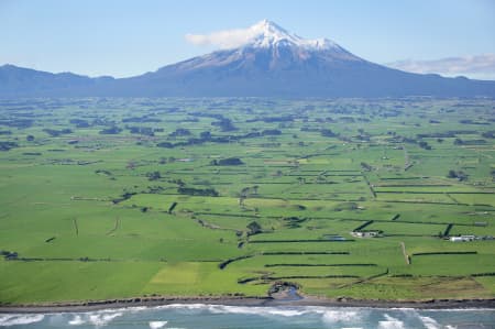 Aerial Image of MOUNT TARANAKI.