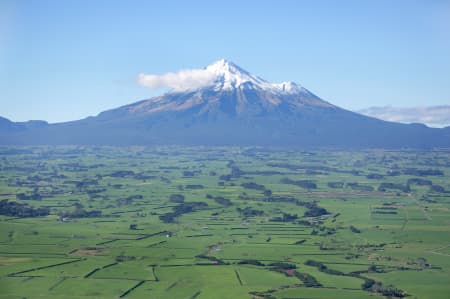 Aerial Image of MOUNT TARANAKI.