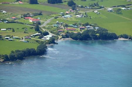 Aerial Image of CLOSEUP OF TE KAHA, BAY OF PLENTY.