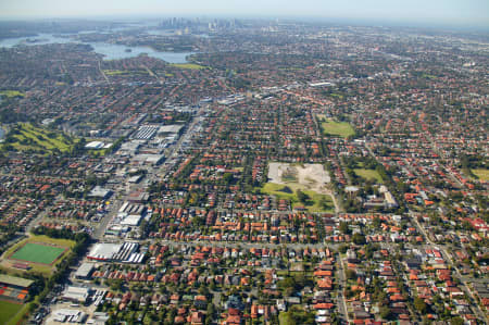 Aerial Image of BURWOOD TO SYDNEY\'S CBD.