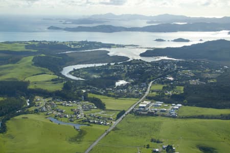 Aerial Image of WAITANGI, BAY OF ISLANDS.