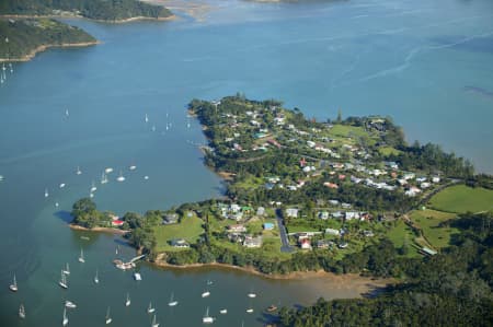 Aerial Image of OKIATO, BAY OF ISLANDS.