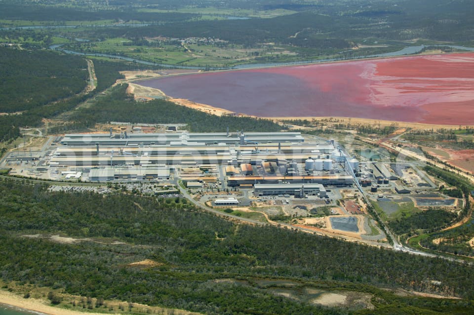 Aerial Image of Queensland Alumina Refinery Gladstone