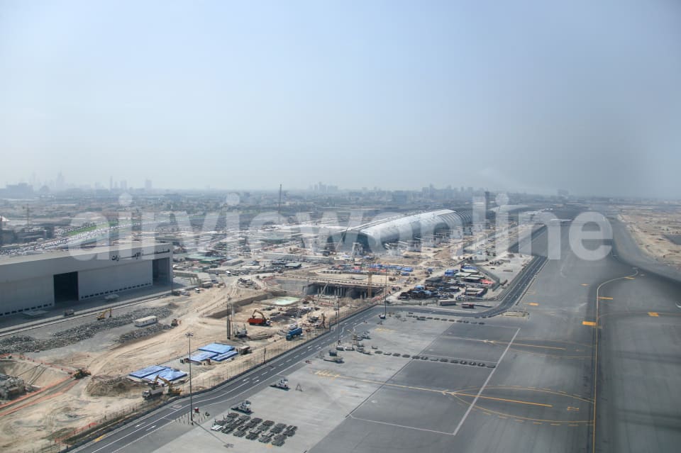 Aerial Image of New  Airport Terminal in Dubai