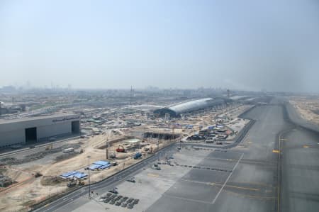 Aerial Image of NEW  AIRPORT TERMINAL IN DUBAI