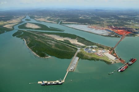 Aerial Image of SOUTH TREES ISLAND GLADSTONE.