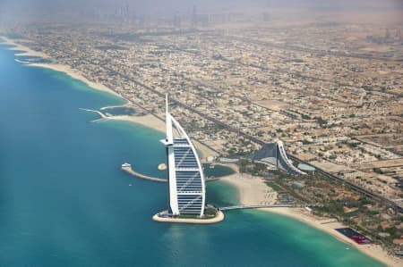 Aerial Image of BURJ AL ARAB DUBAI