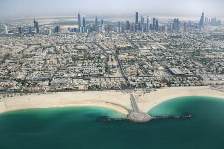 Aerial Image of JUMEIRAH BEACH TO  DUBAI\'S CBD
