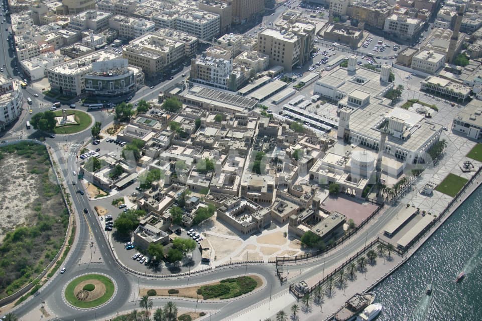 Aerial Image of Bastakiya Bur Dubai