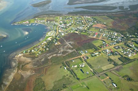 Aerial Image of OBLIQUE SHOT OF PORT ALBERT.
