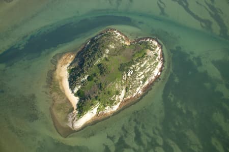 Aerial Image of SMALL ISLAND OFF PORT ALBERT.