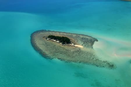 Aerial Image of SMALL ISLAND IN WHITSUNDAYS, QUEENSLAND