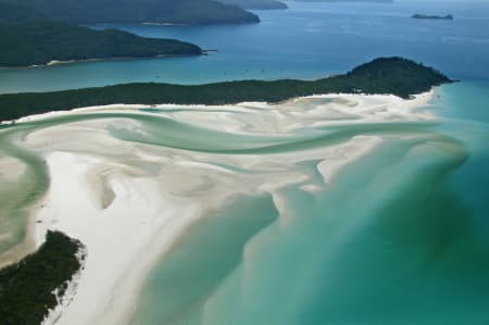 Aerial Image of WHITEHAVEN BEACH WHITSUNDAY ISLAND.