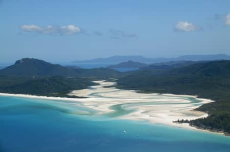 Aerial Image of WHITEHAVEN BEACH WHITSUNDAY ISLAND.