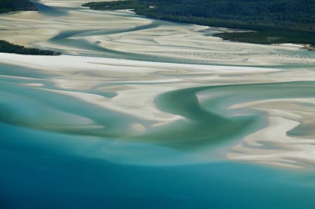 Aerial Image of WHITEHAVEN BEACH.