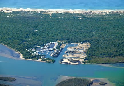 Aerial Image of COURAN COVE ISLAND RESORT SOUTH STRADBROKE ISLAND.