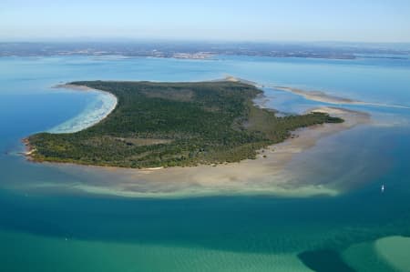 Aerial Image of PEEL ISLAND MORETON BAY.