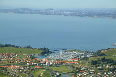 Aerial Image of GULF HARBOUR MARINA TO AUCKLAND'S CBD.