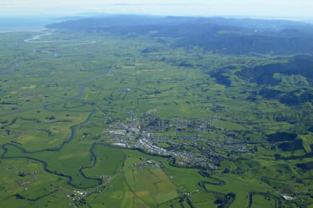 Aerial Image of PAEROA AND WAIHOU RIVER.