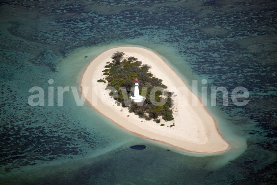 Aerial Image of North Reef Lighthouse, Queensland