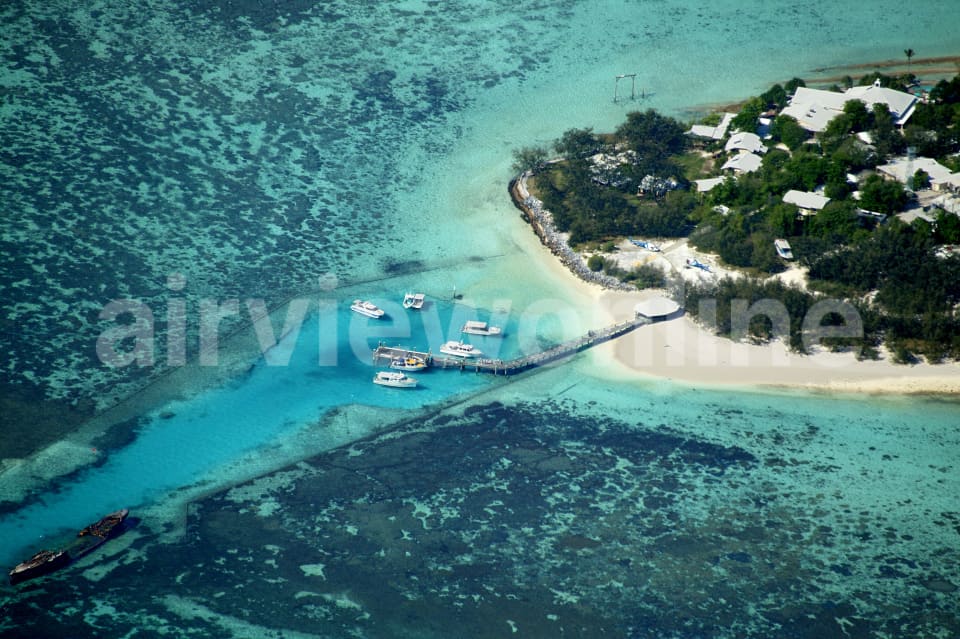 Aerial Image of Western Shore of Heron Island