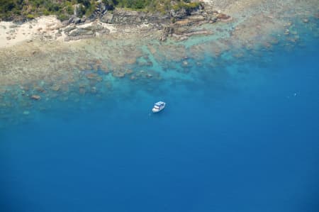 Aerial Image of BOATING IN THE WHITSUNDAYS, QUEENSLAND