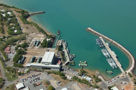 Aerial Image of HMAS COONAWARRA DARWIN NAVAL BASE.