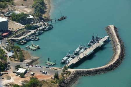 Aerial Image of CLOSEUP OF HMAS COONAWARRA  DARWIN NAVAL BASE.