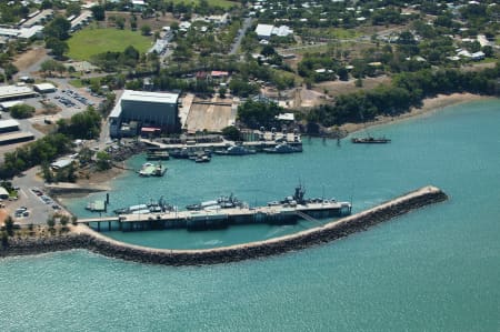 Aerial Image of HMAS COONAWARRA DARWIN NAVAL BASE LARRAKEYAH.