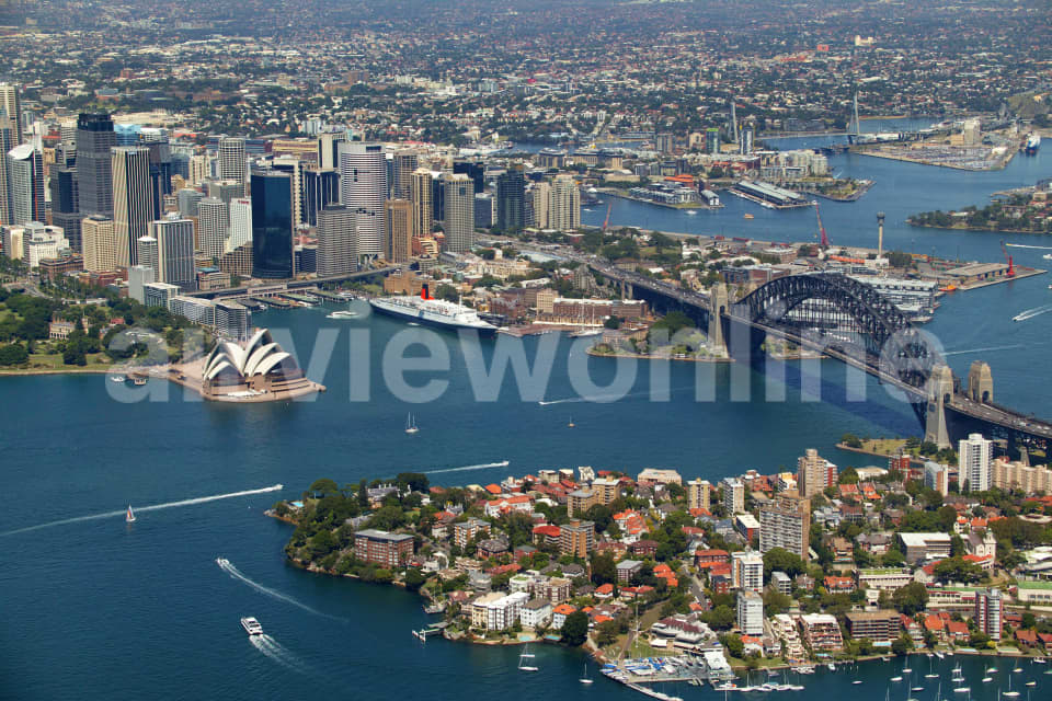 Aerial Image of Sydney Opera House and Harbour Bridge