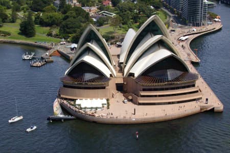 Aerial Image of CAPSIZED YACHT AT SYDNEY OPERA HOUSE #9.