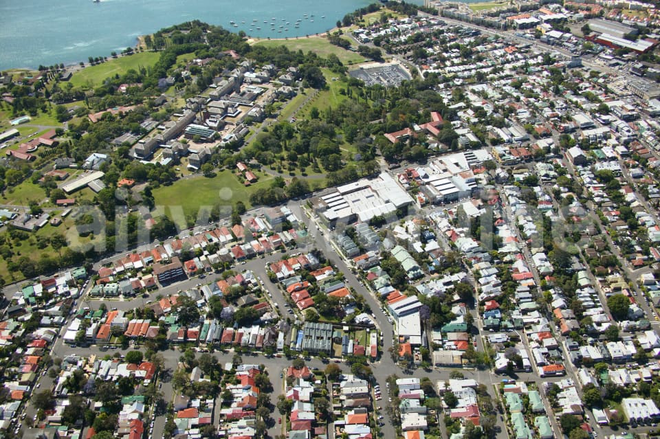 Aerial Image of Lilyfield and Rozelle Overhead