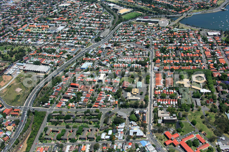 Aerial Image of West over Lilyfield
