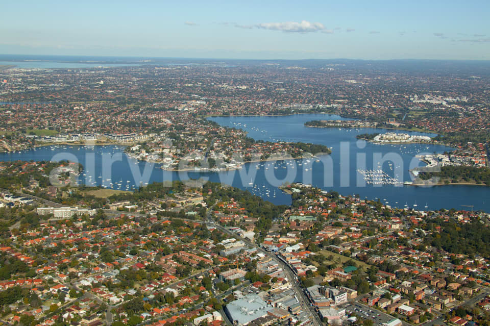 Aerial Image of Gladesville looking south