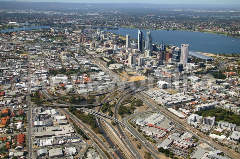 Aerial Image of West Perth to CBD