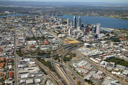 Aerial Image of WEST PERTH TO CBD