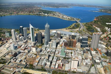 Aerial Image of PERTH CBD FROM NORTH