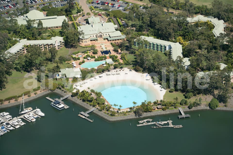 Aerial Image of The Hyatt Hotel Sanctuary Cove