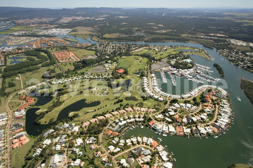 Aerial Image of Sanctuary Cove to  Coomera
