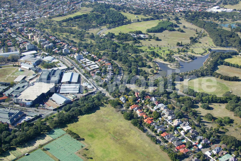 Aerial Image of Moore Park and Centennial Park