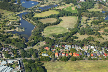 Aerial Image of CLOSEUP OF CENTENNIAL PARK.