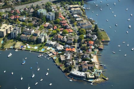 Aerial Image of CLOSEUP OF WRIGHTS POINT DRUMMOYNE.