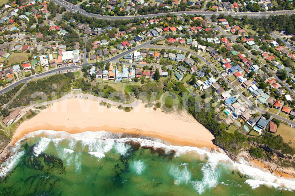 Aerial Image of Overhead of Warriewood Beach