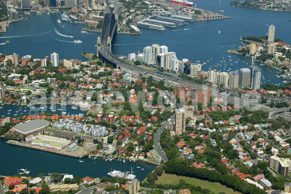 Aerial Image of Kirribilli and Sydney Harbour Bridge