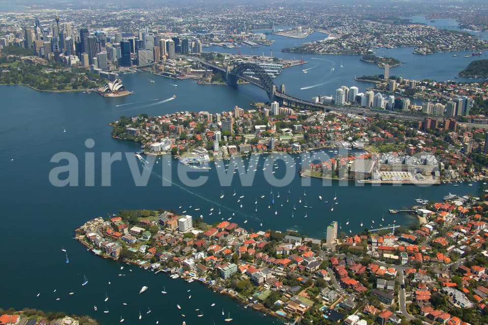 Aerial Image of Neutral Bay to Sydney Harbour Bridge