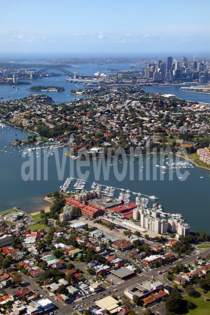 Aerial Image of Portrait Birkenhead Point to Sydney City