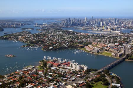 Aerial Image of DRUMMOYNE TO CITY.