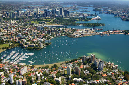 Aerial Image of DARLING POINT LOOKING WEST.