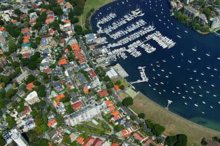 Aerial Image of DARLING POINT AND RUSHCUTTERS BAY.